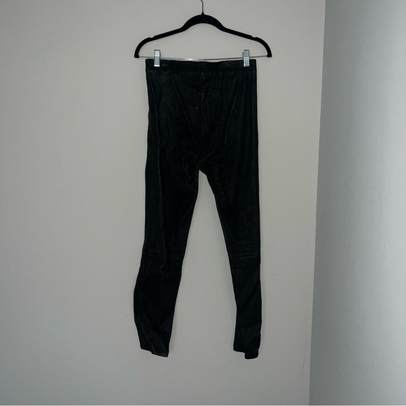 J Brand MACEY HIGH RISE PULL ON LEATHER LEGGINGS - Size M - Picture 11 of 12